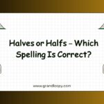Halves or Halfs – Which Spelling Is Correct