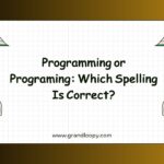 Programming or Programing Which Spelling Is Correct