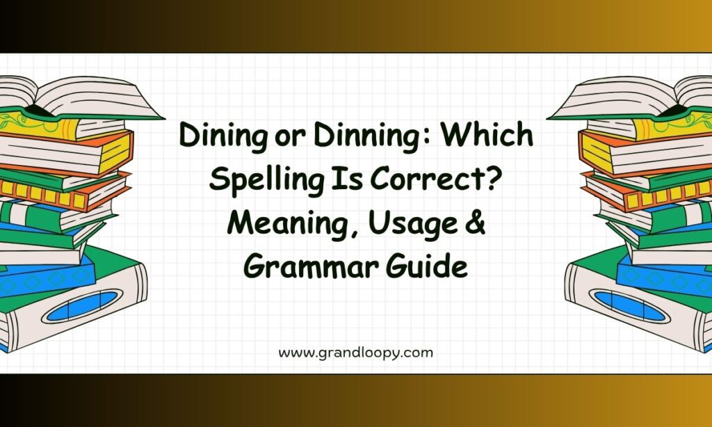 Dining or Dinning Which Spelling Is Correct Meaning, Usage & Grammar Guide