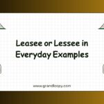 Leasee or Lessee in Everyday Examples