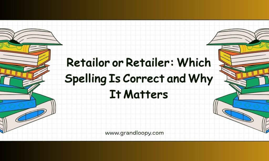 Retailor or Retailer Which Spelling Is Correct and Why It Matters