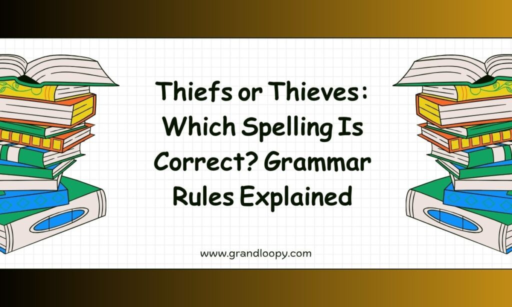 Thiefs or Thieves Which Spelling Is Correct Grammar Rules Explained