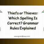Thiefs or Thieves Which Spelling Is Correct Grammar Rules Explained