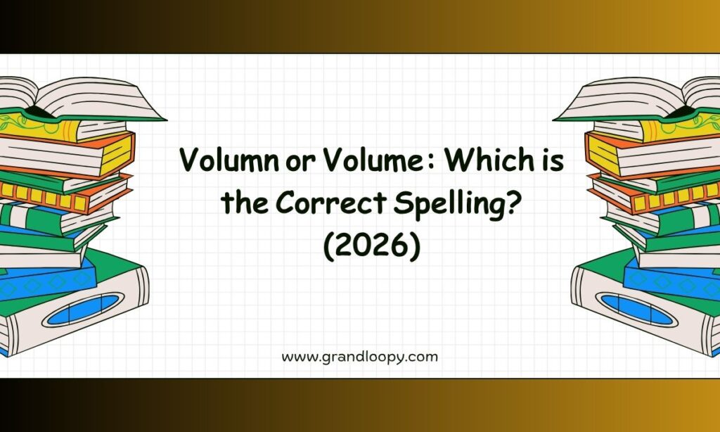 Volumn or Volume Which is the Correct Spelling