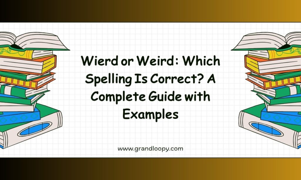 Wierd or Weird Which Spelling Is Correct A Complete Guide with Examples
