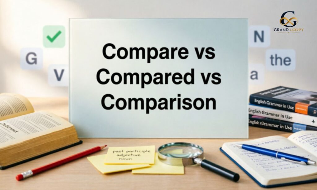 Compare vs Compared vs Comparison