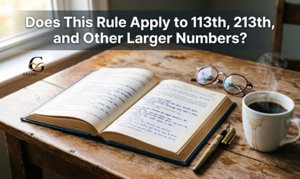 Does This Rule Apply to 113th, 213th, and Other Larger Numbers