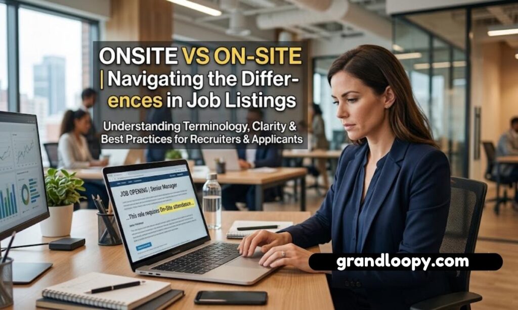Onsite vs On-Site in Job Listings