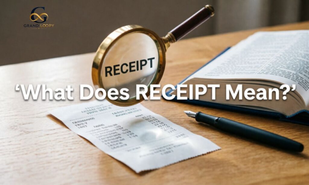 What Does Receipt Actually Mean