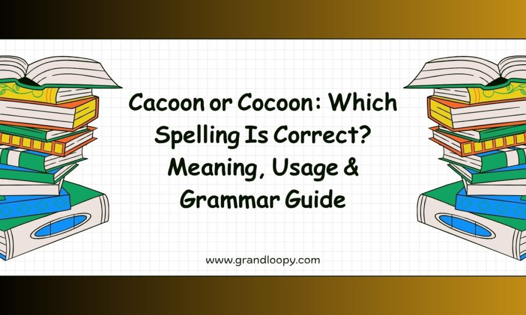 Cacoon or Cocoon Which Spelling Is Correct Meaning, Usage & Grammar Guide