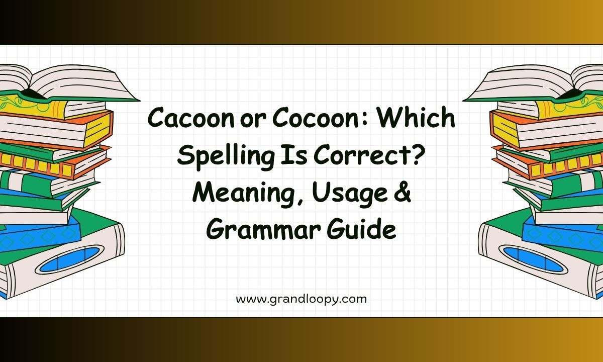Cacoon or Cocoon Which Spelling Is Correct Meaning, Usage & Grammar Guide
