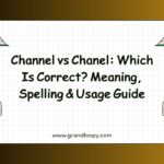 Channel vs Chanel_ Which Is Correct_ Meaning, Spelling & Usage Guide
