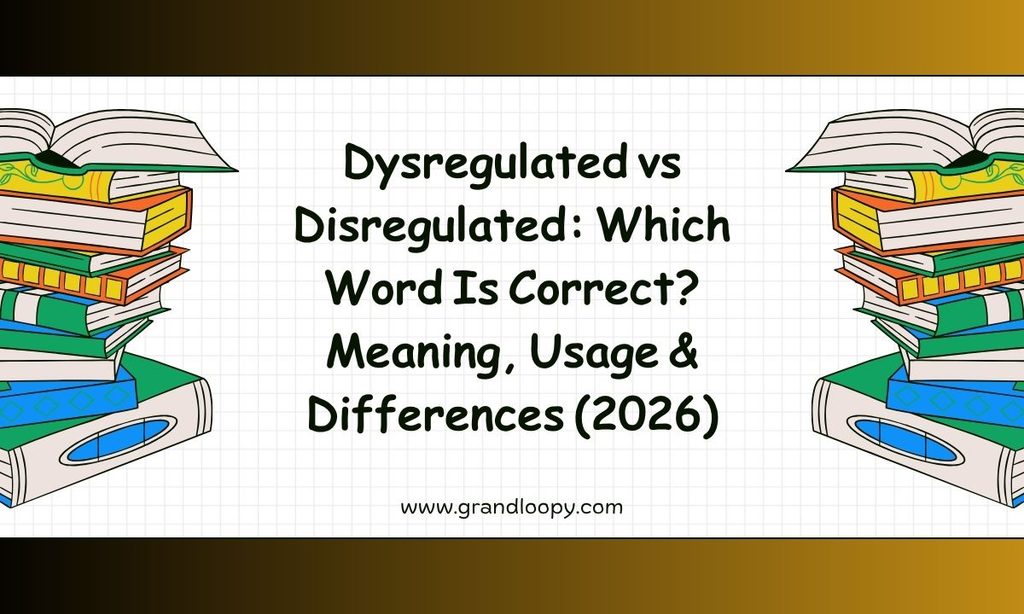 Dysregulated vs Disregulated_ Which Word Is Correct_ Meaning, Usage & Differences (2026)