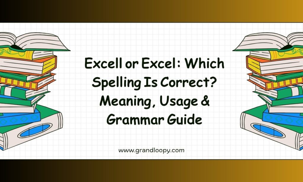 Excell or Excel Which Spelling Is Correct Meaning, Usage & Grammar Guide