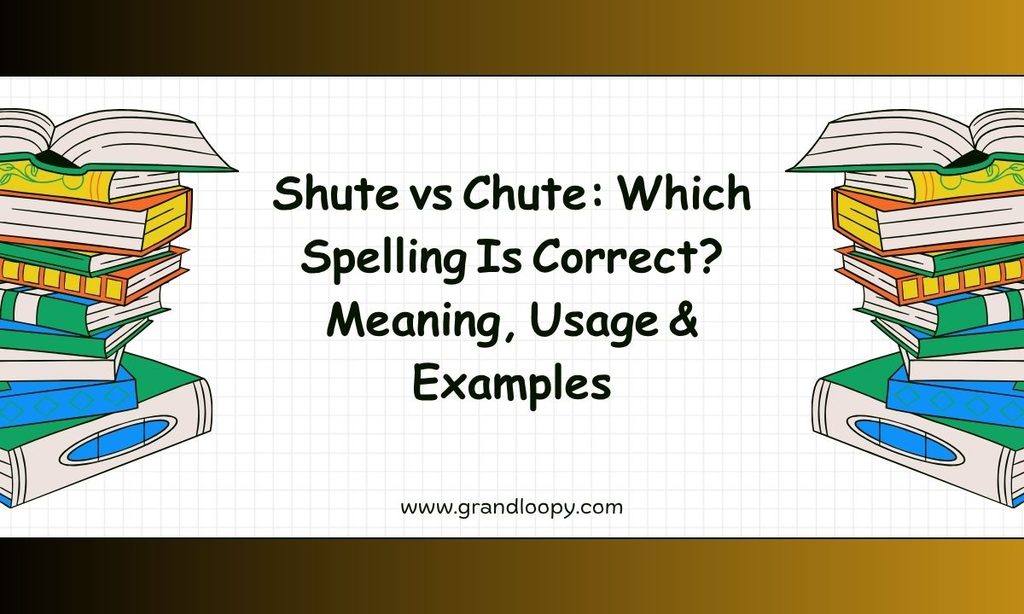 Shute vs Chute_ Which Spelling Is Correct_ Meaning, Usage & Examples