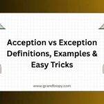 Acception vs Exception