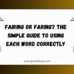 Fairing or Faring