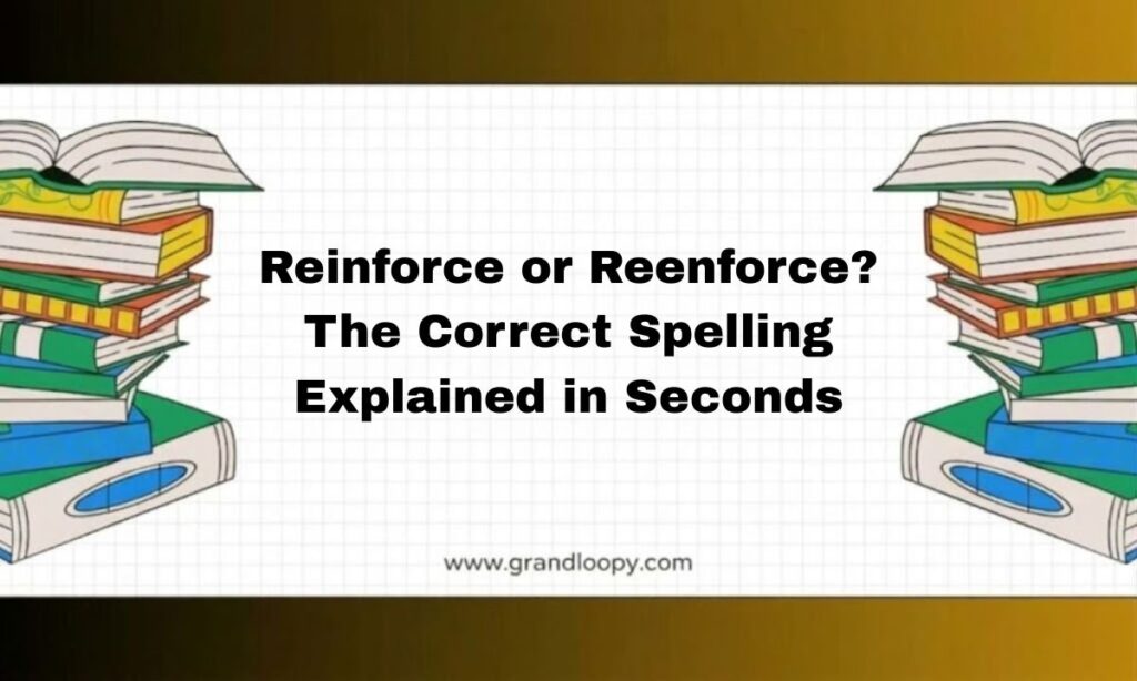 Reinforce or Reenforce